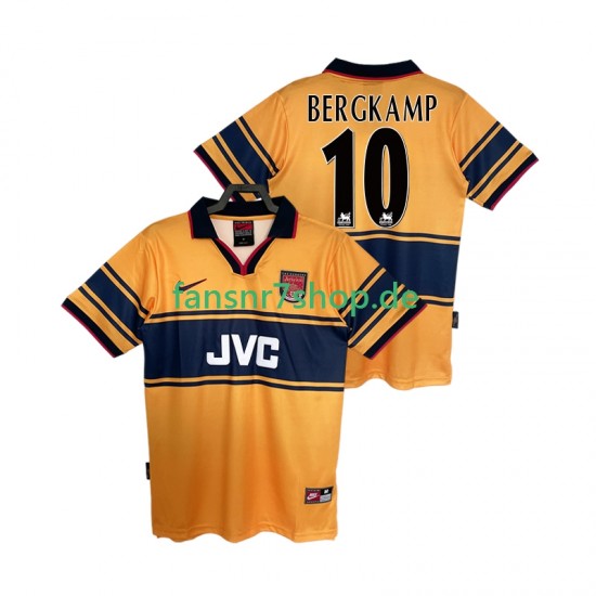 Arsenal fußball trikot BERGKAMP10 1997 Herren Auswärts Retro 1999 Kurzarm