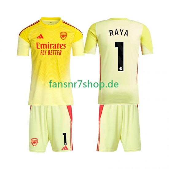 Arsenal fußball trikot Raya 1 Torhüter Kinder Heim 2025-2026 Kurzarm Arsenal fußball trikot Raya 1 Torhüter Kinder Heim 2025-2026 Kurzarm