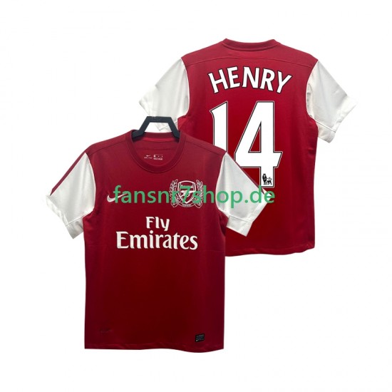 Arsenal fußball trikot HENRY 14 2012 Herren Heim Retro 2011 Kurzarm
