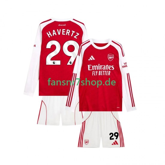 Arsenal fußball trikot Kai Havertz 29 Kinder Heim 2025-2026 Langarm Arsenal fußball trikot Kai Havertz 29 Kinder Heim 2025-2026 Langarm