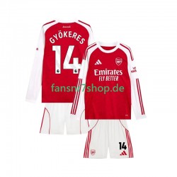 Arsenal fußball trikot Viktor Gyokeres 14 Kinder Heim 2025-2026 Langarm