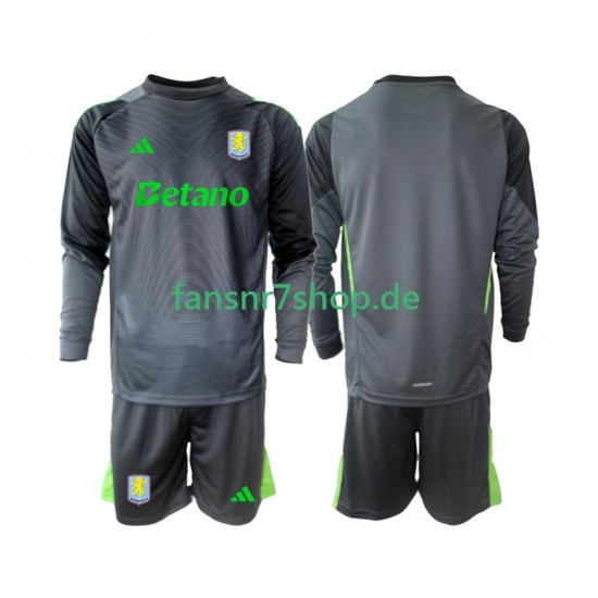 Aston Villa fußball trikot Torhüter Kinder Heim 2025-2026 Langarm