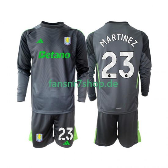 Aston Villa fußball trikot Emiliano Martinez 23 Torhüter Kinder Heim 2025-2026 Langarm