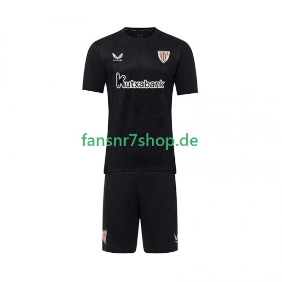 Athletic Bilbao fußball trikot Torhüter Kinder Heim 2025-2026 Kurzarm