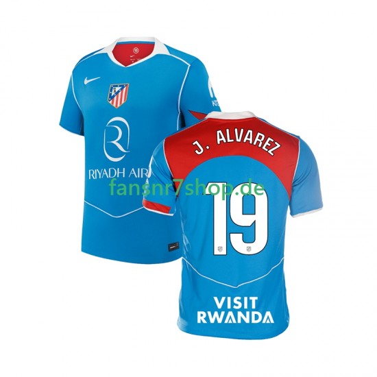 Atlético Madrid fußball trikot Julian Alvarez 19 Herren Ausweich 2025-2026 Kurzarm