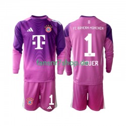 FC Bayern München fußball trikot Manuel Neuer 1 Torhüter Kinder Viertes 2025-2026 Langarm