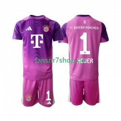 FC Bayern München fußball trikot Manuel Neuer 1 Torhüter Kinder Viertes 2025-2026 Kurzarm