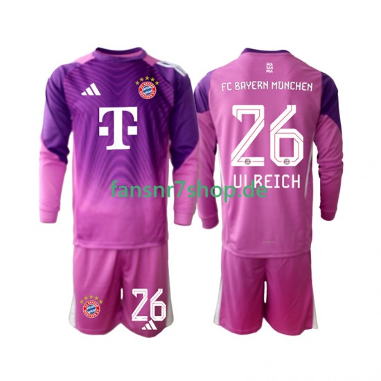 FC Bayern München fußball trikot Sven Ulreich 26 Torhüter Kinder Viertes 2025-2026 Langarm