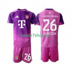 FC Bayern München fußball trikot Sven Ulreich 26 Torhüter Kinder Viertes 2025-2026 Kurzarm