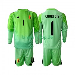 Belgien fußball trikot Thibaut Courtoi 1 Torhüter Kinder Heim 2025 Langarm