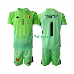 Belgien fußball trikot Thibaut Courtoi 1 Torhüter Kinder Heim 2025 Kurzarm