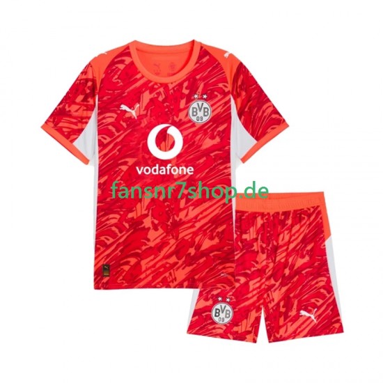 Borussia Dortmund fußball trikot Torhüter Kinder Auswärts 2025-2026 Kurzarm