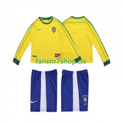 Brasilien fußball trikot 1998 Kinder Heim Retro Langarm Brasilien fußball trikot 1998 Kinder Heim Retro Langarm