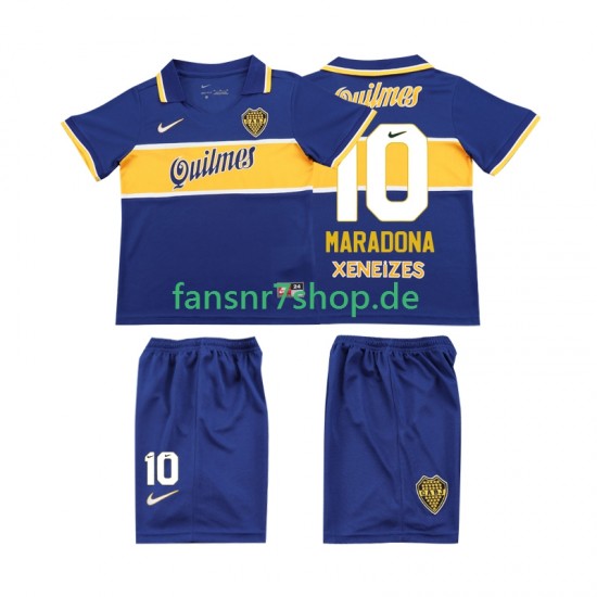 Boca Juniors fußball trikot MARADONA 10 1996 1997 Kinder Heim Retro Kurzarm