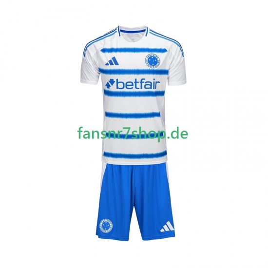 fußball trikot Cruzeiro Kinder Auswärts 2025-2026 Kurzarm