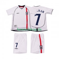 England fußball trikot BECKHAM 7 2002 Kinder Heim Retro Kurzarm