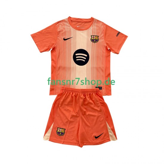 FC Barcelona fußball trikot Torhüter Kinder Viertes 2025-2026 Kurzarm