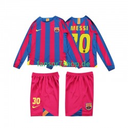 FC Barcelona fußball trikot Lionel Messi 10 2005 Kinder Heim Retro 2006 Langarm