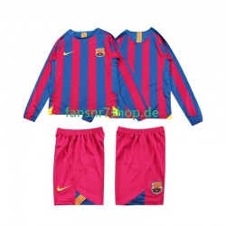 FC Barcelona fußball trikot 2005 Kinder Heim Retro 2006 Langarm