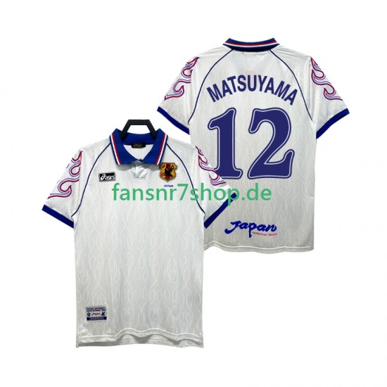 Japan fußball trikot MATSUYAMA 12 1998 Herren Auswärts Retro Kurzarm