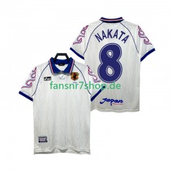 Japan fußball trikot NAKATA 8 1998 Herren Auswärts Retro Kurzarm
