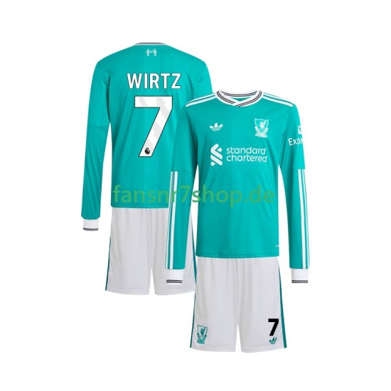 Liverpool fußball trikot Florian Wirtz 7 Kinder Ausweich 2025-2026 Langarm
