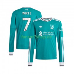 Liverpool fußball trikot Florian Wirtz 7 Herren Ausweich 2025-2026 Langarm