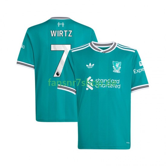 Liverpool fußball trikot Florian Wirtz 7 Herren Ausweich 2025-2026 Kurzarm