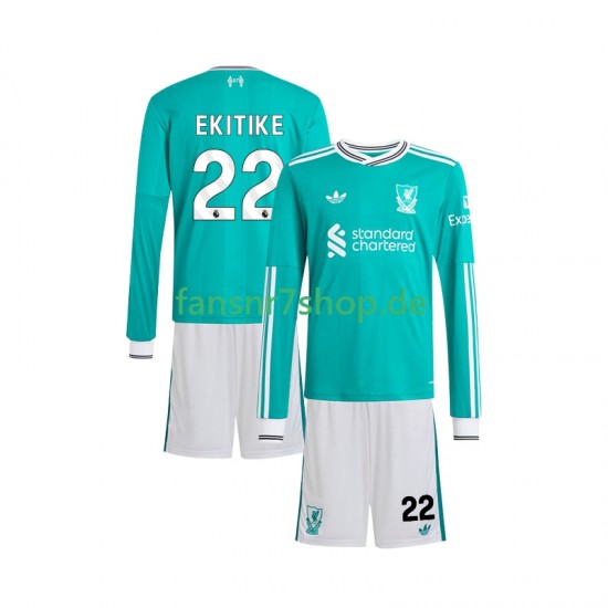 Liverpool fußball trikot Hugo Ekitike 22 Kinder Ausweich 2025-2026 Langarm Liverpool fußball trikot Hugo Ekitike 22 Kinder Ausweich 2025-2026 Langarm