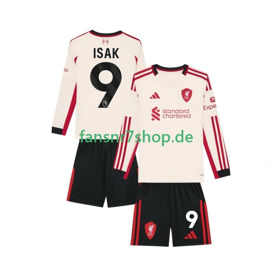 Liverpool fußball trikot ISAK 9 Kinder Auswärts 2025-2026 Langarm