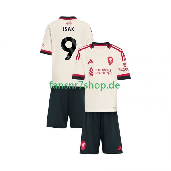 Liverpool fußball trikot ISAK 9 Kinder Auswärts 2025-2026 Kurzarm