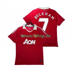 Manchester United fußball trikot BECKHAM 7 Herren Heim Retro 2011 2010 Kurzarm