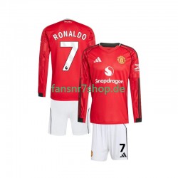 Manchester United fußball trikot Cristiano Ronaldo 7 Kinder Heim 2025-2026 Langarm