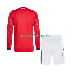 Manchester United fußball trikot Kinder Heim 2025-2026 Langarm