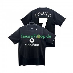Manchester United fußball trikot RONALDO 7 2002 Herren Auswärts Retro 2004 Kurzarm