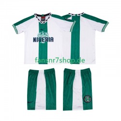 Nigeria fußball trikot 1996 Kinder Auswärts Retro Kurzarm