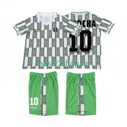 Nigeria fußball trikot OKOCHA 10 Kinder Auswärts Retro 1994 Kurzarm