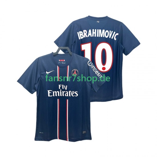Paris Saint-Germain fußball trikot IBRAHIMOVIC 10 2012 2013 Herren Heim Retro Kurzarm