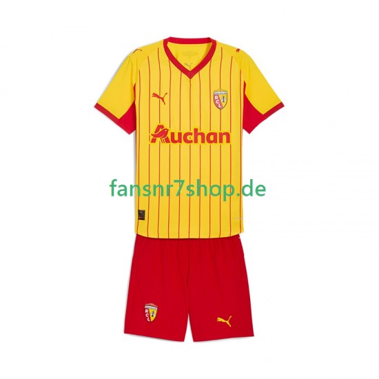 RC Lens fußball trikot Kinder Heim 2025-2026 Kurzarm