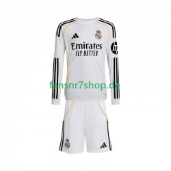 Real Madrid fußball trikot Kinder Heim 2025-2026 Langarm