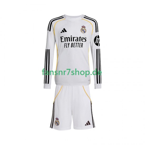 Real Madrid fußball trikot Kinder Heim 2025-2026 Langarm Real Madrid fußball trikot Kinder Heim 2025-2026 Langarm