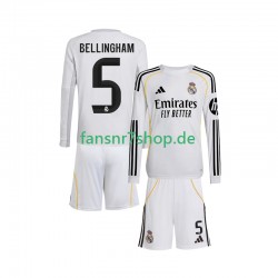 Real Madrid fußball trikot Jude Bellingham 5 Kinder Heim 2025-2026 Langarm