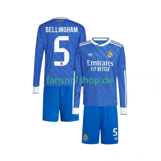 Real Madrid fußball trikot Jude Bellingham 5 Kinder Ausweich 2025-2026 Langarm