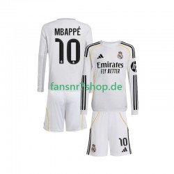Real Madrid fußball trikot Mbappé Kylian 10 Kinder Heim 2025-2026 Langarm