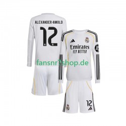 Real Madrid fußball trikot Trent Alexander-Arnold 12 Kinder Heim 2025-2026 Langarm