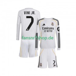 Real Madrid fußball trikot Vinicius Junior 7 Kinder Heim 2025-2026 Langarm