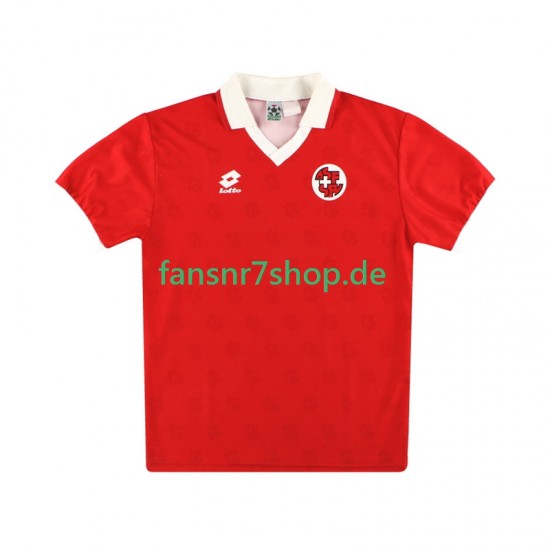 Schweiz fußball trikot Herren Heim Retro 1994 Kurzarm