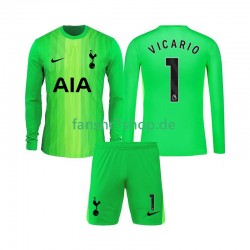 Tottenham Hotspur fußball trikot Guglielmo Vicario 1 Torhüter Kinder Heim 2025-2026 Langarm