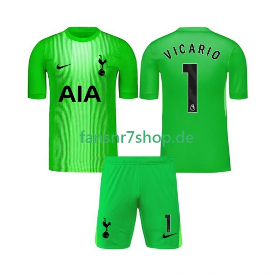 Tottenham Hotspur fußball trikot Guglielmo Vicario 1 Torhüter Kinder Heim 2025-2026 Kurzarm Tottenham Hotspur fußball trikot Guglielmo Vicario 1 Torhüter Kinder Heim 2025-2026 Kurzarm