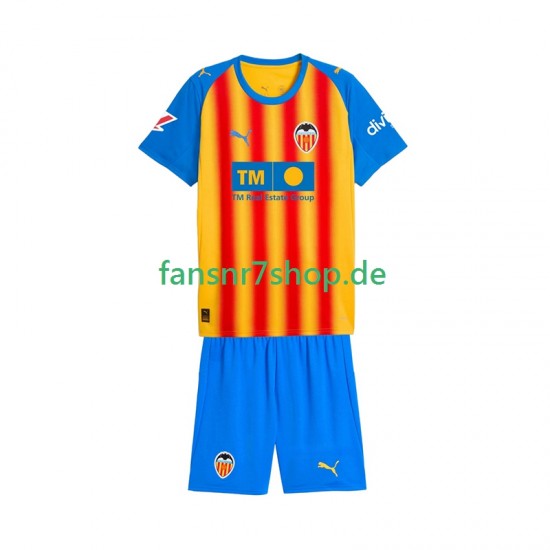 Valencia CF fußball trikot Kinder Ausweich 2025-2026 Kurzarm